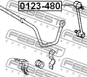 Febest 0123-480 - REAR STABILIZER LINK www.parts5.com