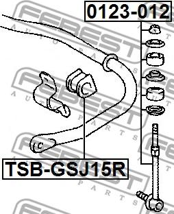 Febest 0123-012 - REAR STABILIZER LINK www.parts5.com