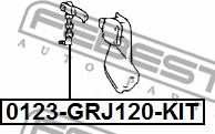Febest 0123-GRJ120-KIT - Ulożenie vzpery nápravy www.parts5.com