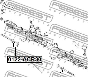 Febest 0122-ACR30 - Articulación axial, barra de acoplamiento www.parts5.com