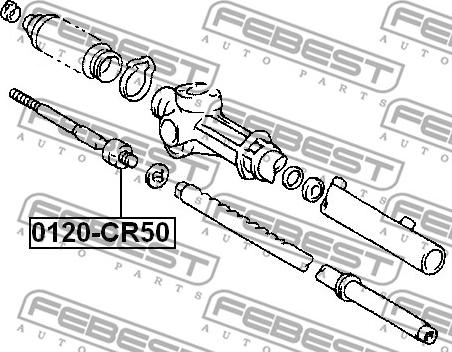 Febest 0122-CR50 - STEERING TIE ROD www.parts5.com