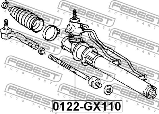 Febest 0122-GX110 - STEERING TIE ROD www.parts5.com