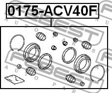 Febest 0175-ACV40F - CYLINDER KIT www.parts5.com