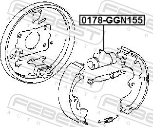 Febest 0178-GGN155 - Колісний гальмівний циліндр www.parts5.com