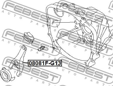 Febest 0881F-G13 - Release Fork, clutch www.parts5.com