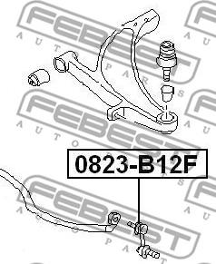 Febest 0823-B12F - FRONT STABILIZER LINK - SWAY BAR LINK www.parts5.com
