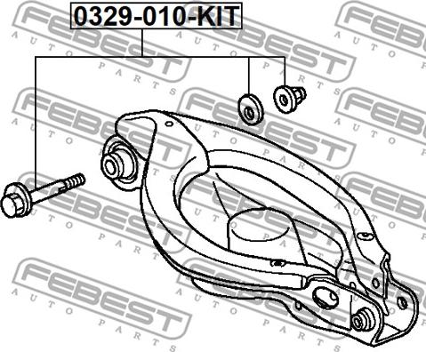 Febest 0329-010-KIT - Camber Correction Screw www.parts5.com