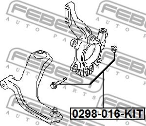 Febest 0298-016-KIT - Camber Correction Screw www.parts5.com