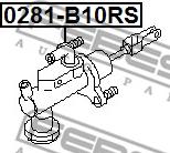 Febest 0281-B10RS - Главный цилиндр, система сцепления www.parts5.com