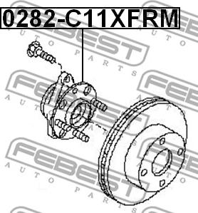 Febest 0282-C11XFRM - Wheel Hub www.parts5.com