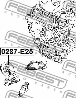 Febest 0287-E25 - PULLEY TENSIONER www.parts5.com