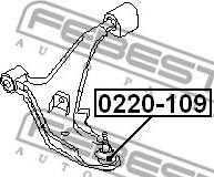 Febest 0220-109 - BALL JOINT FRONT LOWER ARM www.parts5.com