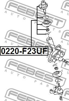 Febest 0220-F23UF - Ball Joint www.parts5.com