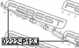 Febest 0222-P12J - STEERING TIE ROD M16X1-M14X1.5 www.parts5.com