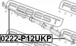 Febest 0222-P12UKP - STEERING TIE ROD M18X1.5-M12X1.25 www.parts5.com