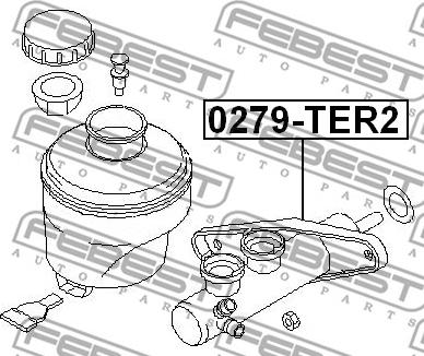 Febest 0279-TER2 - Brake Master Cylinder www.parts5.com