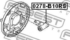 Febest 0278-B10RS - Спирачно цилиндърче на колелото www.parts5.com