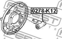 Febest 0278-K12 - Cilindro de freno de rueda www.parts5.com