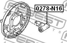 Febest 0278-N16 - Kočni cilindar kotača www.parts5.com