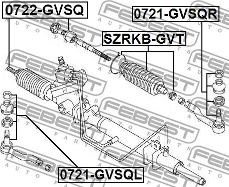 Febest SZRKB-GVT - Bellow, steering www.parts5.com