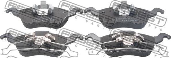 Febest 2101-CAKF - Brake Pad Set, disc brake www.parts5.com