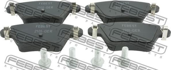 Febest 2101-GER - Brake Pad Set, disc brake www.parts5.com