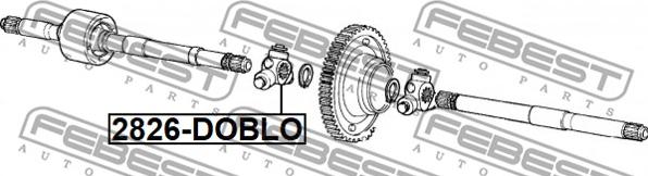 Febest 2816-DOBLO - Tripod Hub, drive shaft www.parts5.com