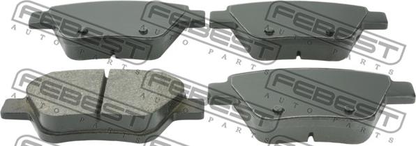 Febest 23015K1R - Brake Pad Set, disc brake www.parts5.com