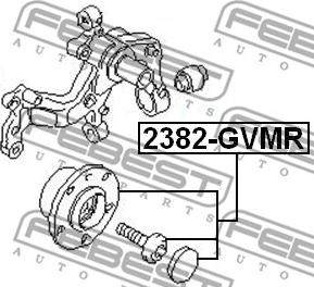 Febest 2382-GVMR - REAR WHEEL HUB D30 www.parts5.com