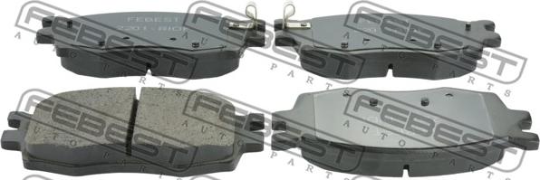 Febest 2201-RIOF - Brake Pad Set, disc brake www.parts5.com