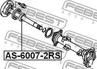 Febest AS-6007-2RS - BALL BEARING 35X62X14 www.parts5.com