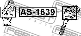 Febest AS-1639 - UNIVERSAL JOINT 16X39 www.parts5.com