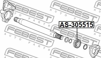 Febest AS-305515 - Bearing, drive shaft www.parts5.com