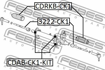 Febest CDAB-CK1-KIT - Mounting, steering gear www.parts5.com