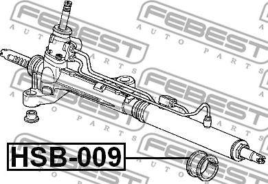 Febest HSB-009 - Mounting, steering gear www.parts5.com