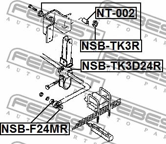 Febest NSB-TK3R - BUSHING FOR REAR SWAY BAR D18.5 www.parts5.com