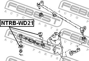 Febest NTRB-WD21 - TIE ROD BOOT www.parts5.com