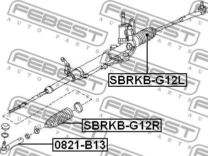 Febest SBRKB-G12R - STEERING GEAR BOOT www.parts5.com