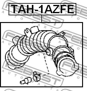 Febest TAH-1AZFE - AIR HOSE www.parts5.com