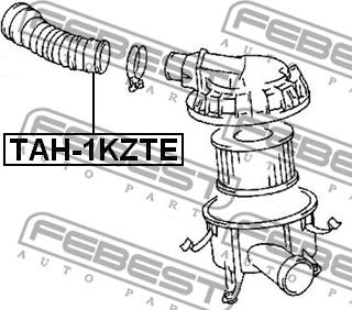 Febest TAH-1KZTE - AIR HOSE www.parts5.com