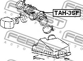 Febest TAH-3SF - AIR HOSE www.parts5.com