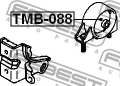 Febest TMB-088 - ARM BUSHING REAR ENGINE MOUNT www.parts5.com