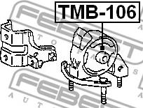 Febest TMB-106 - ARM BUSHING REAR ENGINE MOUNT www.parts5.com