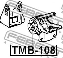 Febest TMB-108 - ARM BUSHING LEFT ENGINE MOUNT AT www.parts5.com