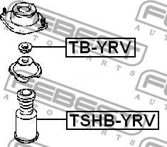 Febest TSHB-YRV - FRONT SHOCK ABSORBER BOOT www.parts5.com