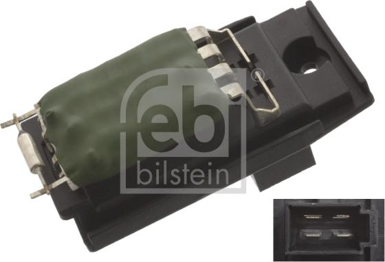 Febi Bilstein 45415 - Resistor, interior blower www.parts5.com