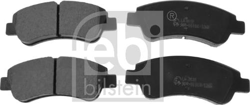 Febi Bilstein 16432 - Комплект спирачно феродо, дискови спирачки www.parts5.com