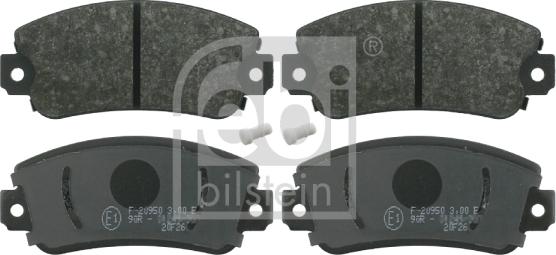 Febi Bilstein 16077 - Brake Pad Set, disc brake www.parts5.com