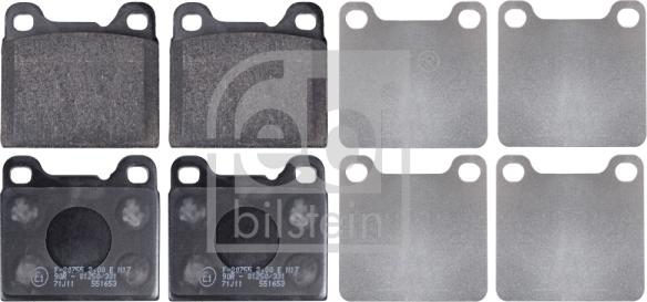 Febi Bilstein 16231 - Brake Pad Set, disc brake www.parts5.com