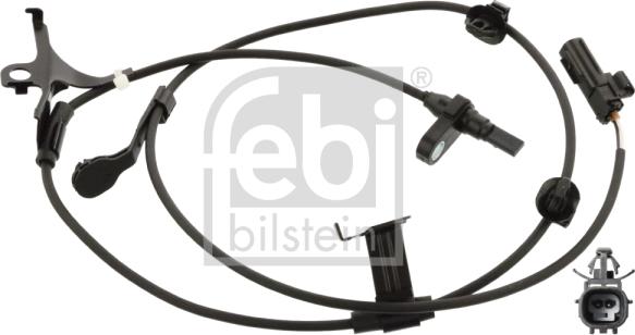 Febi Bilstein 107184 - Sensor, wheel speed www.parts5.com
